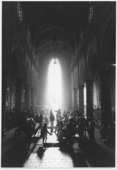 Dominicanenkerk meeting point for students and others during the Biennale